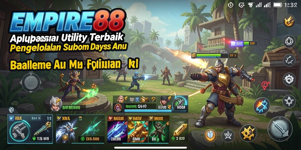 Tampilan antarmuka EMPIRE88 yang bersih dan menarik dalam pengelolaan Utility.