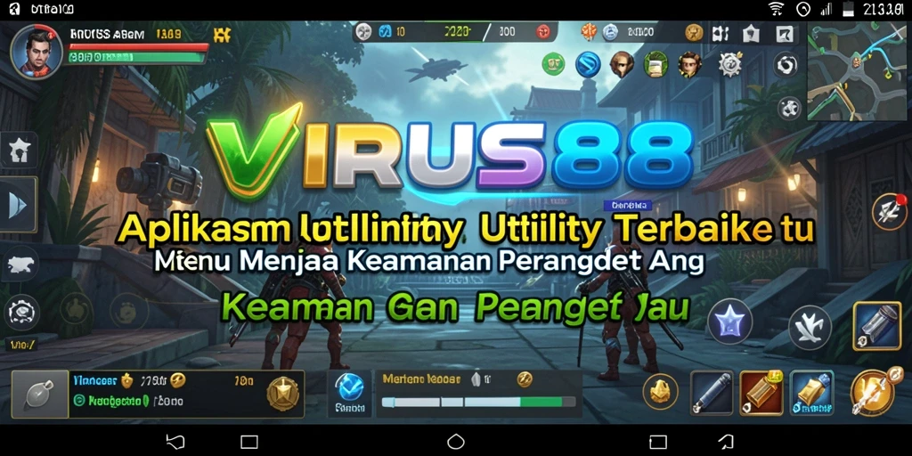 Tampilan utama VIRUS88 dengan antarmuka yang sederhana dan intuitif.